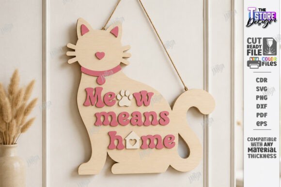 Download Wooden Pet Home Wall Sign Laser Cut |CNC - Home wall Collection