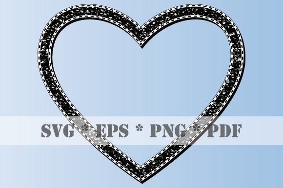 Download Retro Heart Black White Frame Vintage - White frame Collection