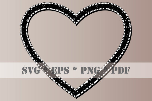 Download Retro Heart Black White Frame Vintage - White frame Collection