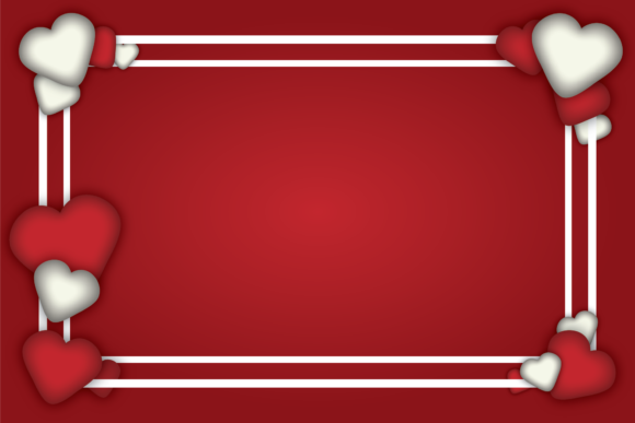 Download Valentine Background Red &amp; White Frame - White frame Collection