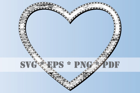 Download Retro Heart Black White Frame Vintage - White frame Collection