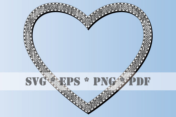 Download Retro Heart Black White Frame Vintage - White frame Collection