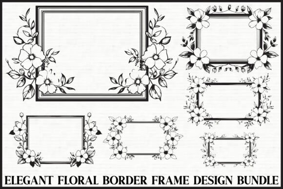 Download Elegant Floral Frame Bundle - Elegant Collection