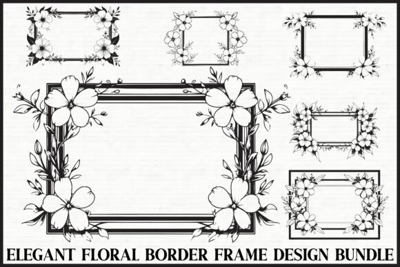 Download Elegant Floral Frame Bundle - Elegant Collection