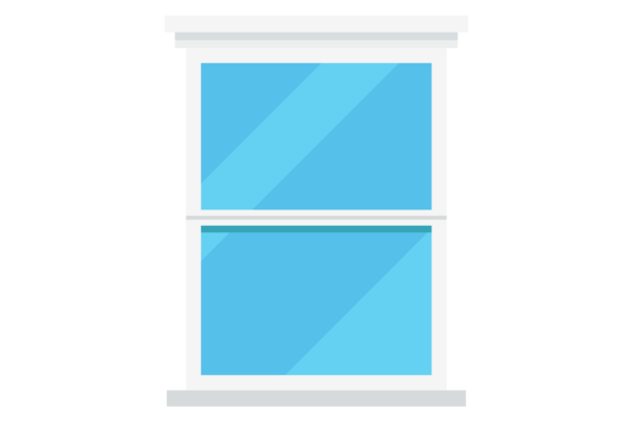 Download Cartoon Window. Rectangular White Frame. - White frame Collection