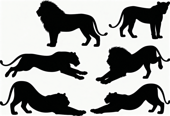 Download Lion Silhouette SVG Bundle - Premium Resources