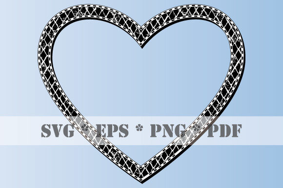 Download Retro Heart Black White Frame Vintage - White frame Collection