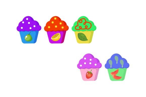 Download Cake Food Illustration Set Graphic - Food illustration set Collection