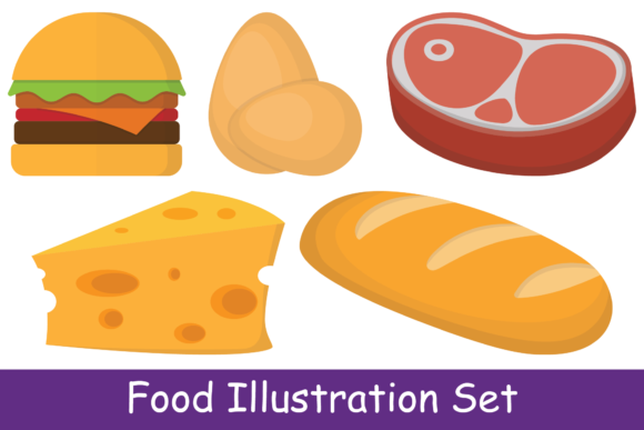 Download Food Illustration Set - Food illustration set Collection