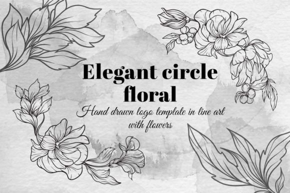 Download Elegant Circle Floral Frame - Elegant Collection