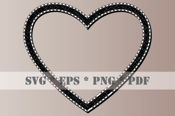 Download Retro Heart Black White Frame Vintage - White frame Collection