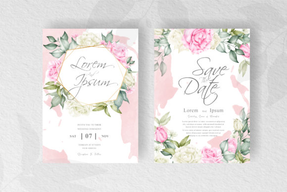Download Elegant Floral Frame Wedding Invitation - Elegant Collection