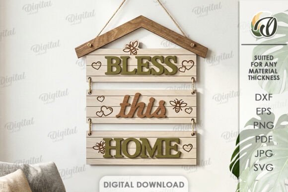 Download Rustic Home Wall Decor Laser Cut - Home wall Collection